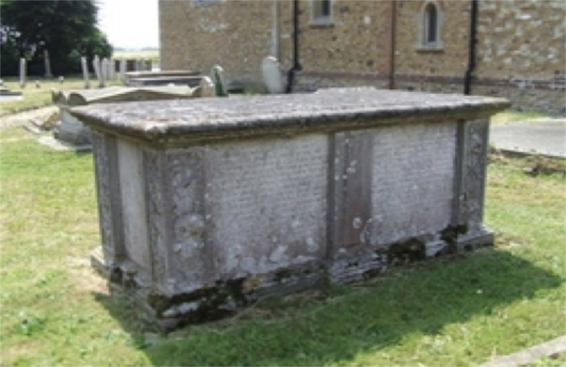 Tomb of Dr Peter Chamberlen at St Margaret’s Church, Woodham, Mortimer, Essex